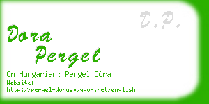 dora pergel business card